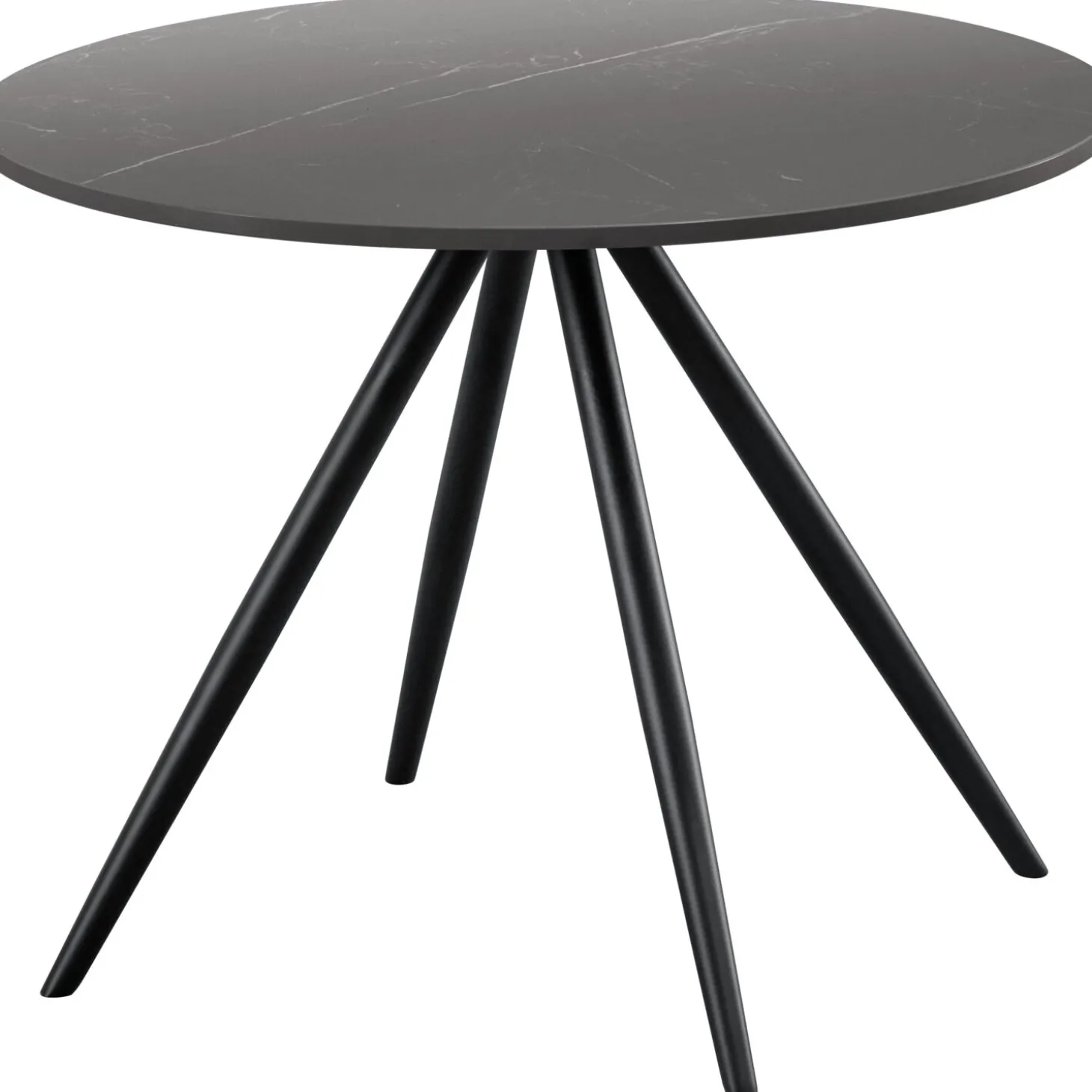 Bijzettafel Cercio Keramiek 60 cm rond zwart