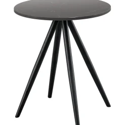Bijzettafel Cercio Keramiek 40 cm rond zwart