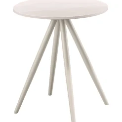 Bijzettafel Cercio Keramiek 40 cm rond wit