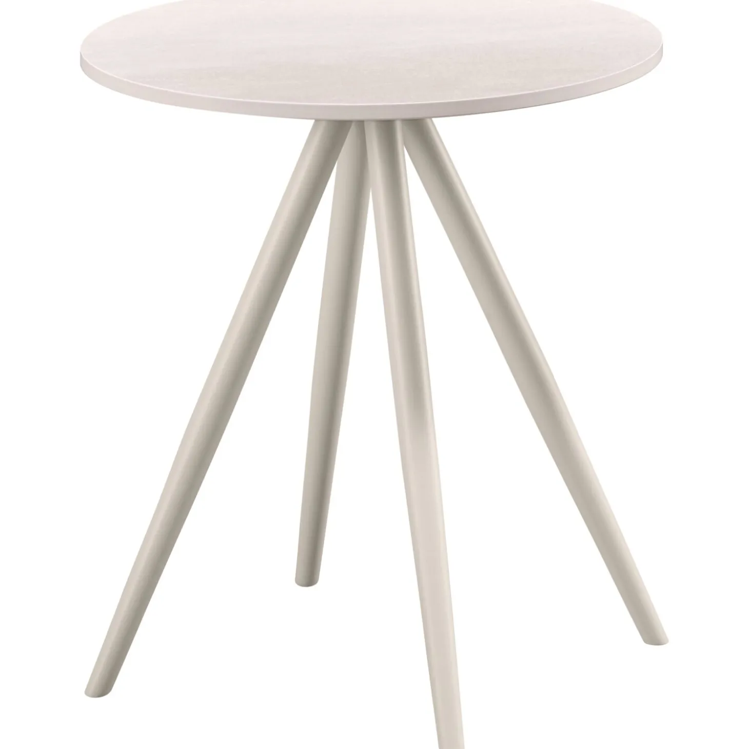 Bijzettafel Cercio Keramiek 40 cm rond wit