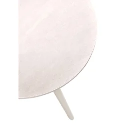 Bijzettafel Cercio Keramiek 40 cm rond wit