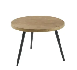 Bijzettafel Fidanza Rond 50 mango naturel