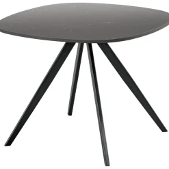 Bijzettafel Fitura Keramiek 60x60 cm vierkant zwart
