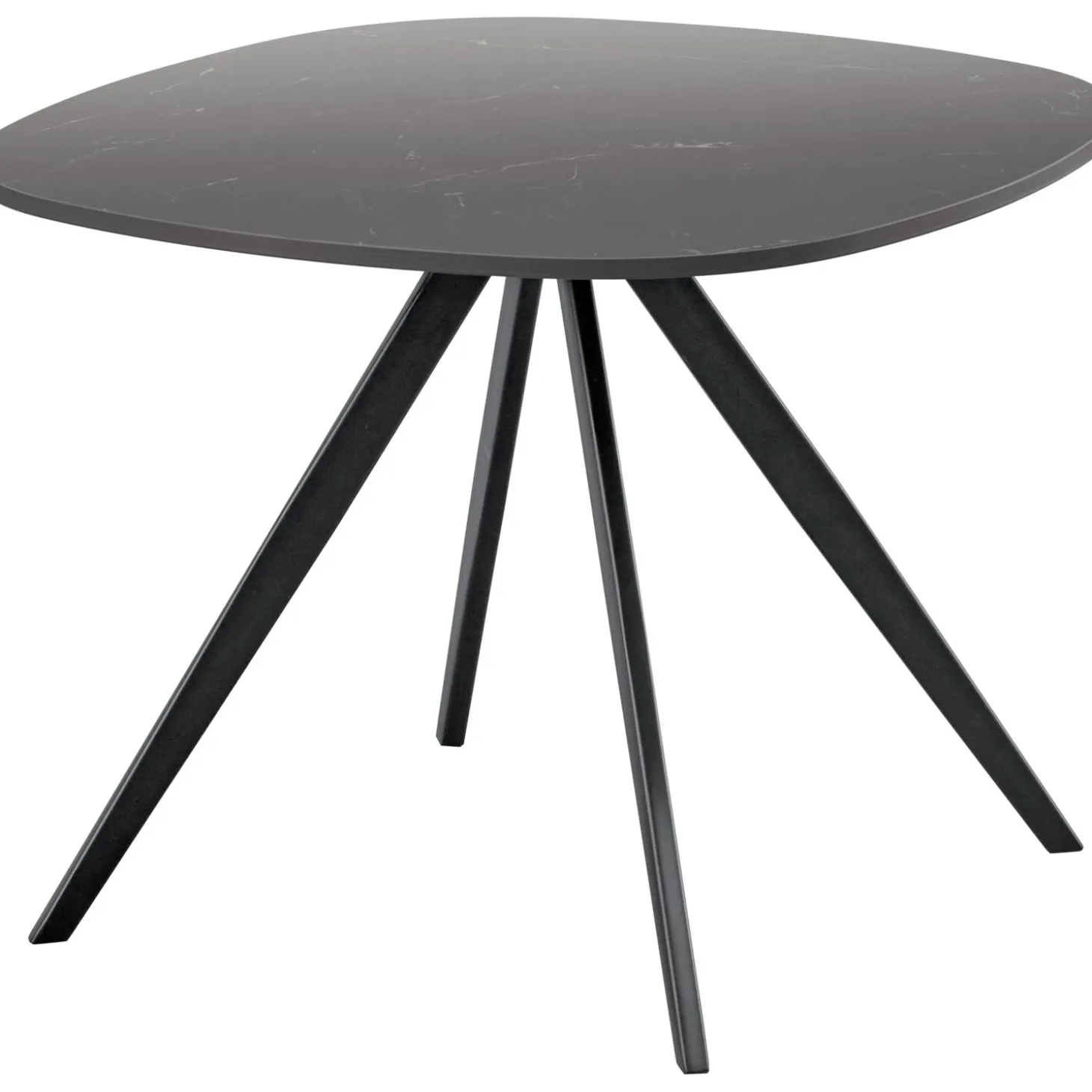 Bijzettafel Fitura Keramiek 60x60 cm vierkant zwart