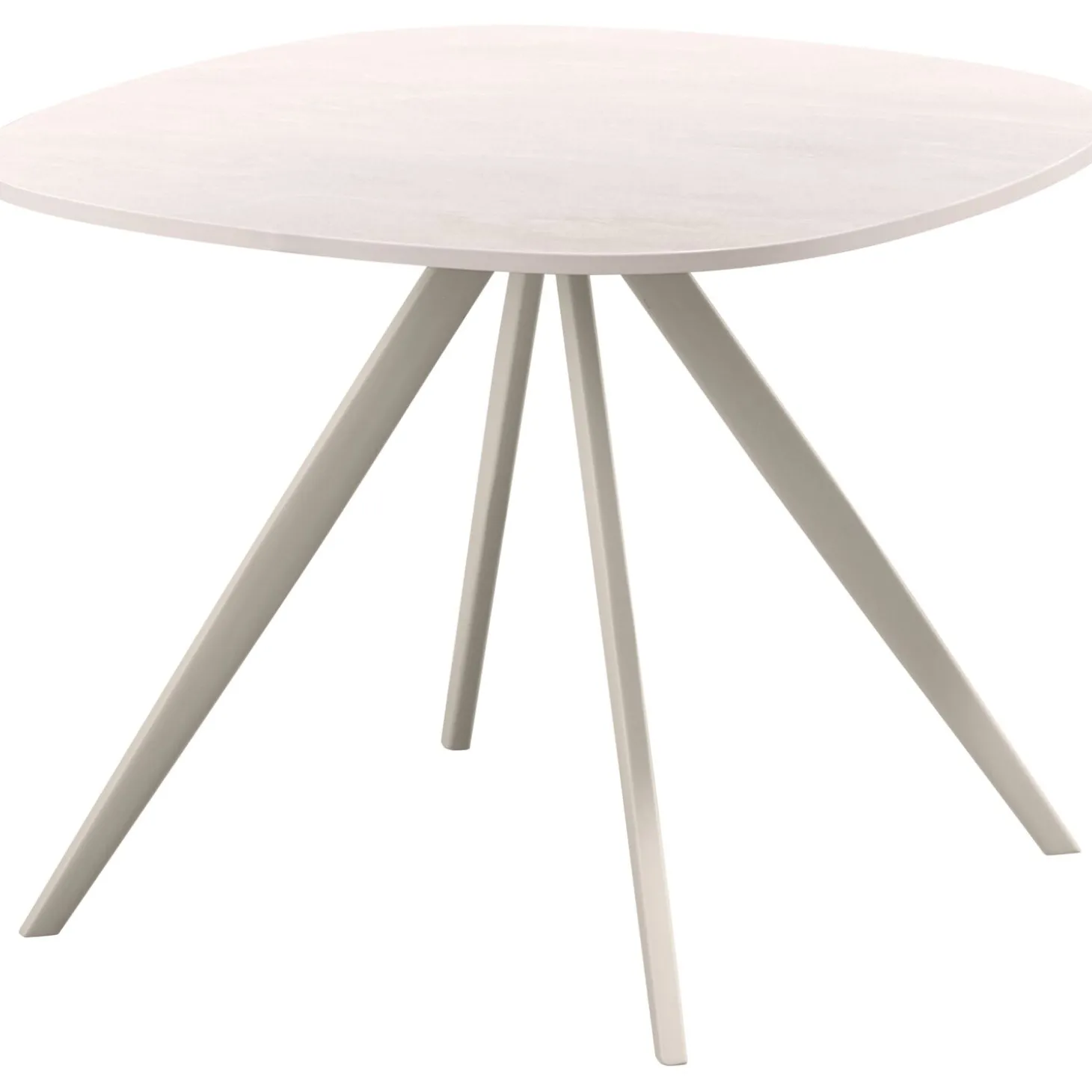 Bijzettafel Fitura Keramiek 60x60 cm vierkant wit
