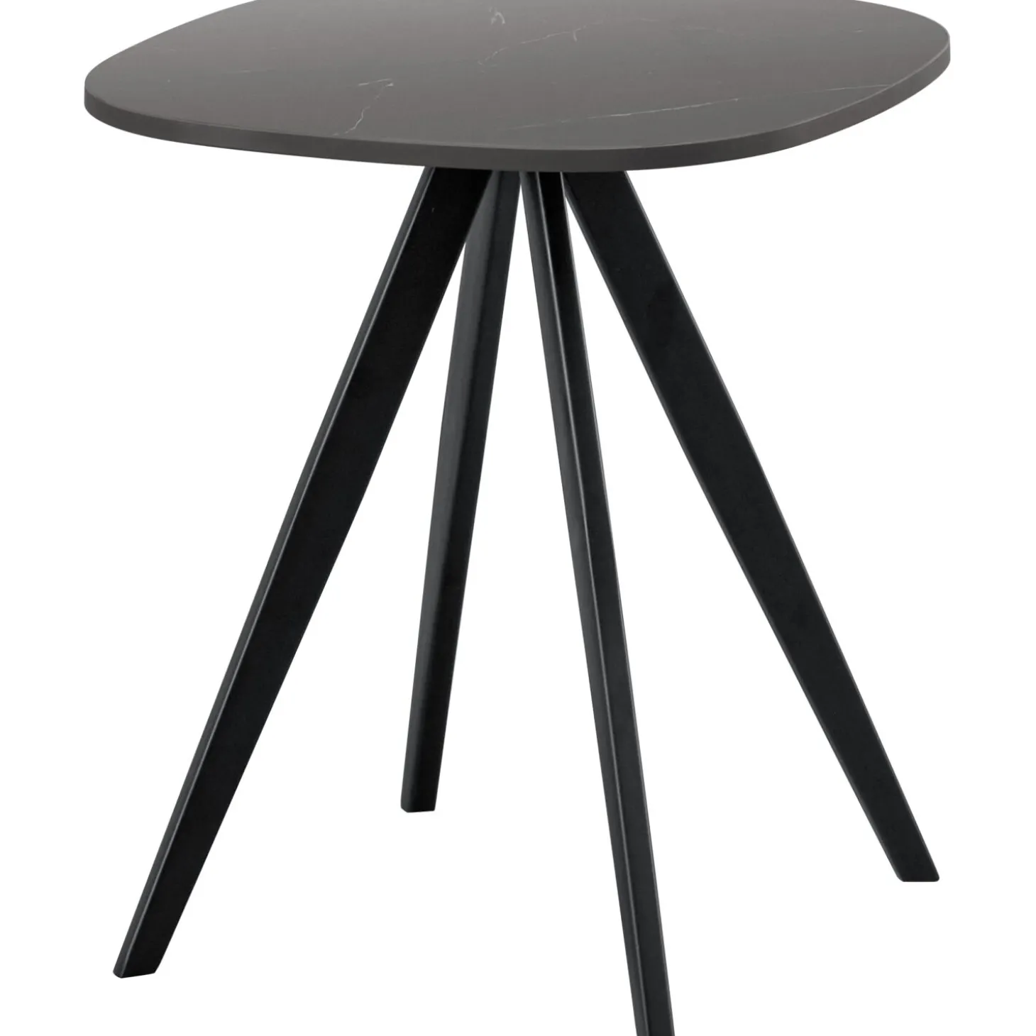 Bijzettafel Fitura Keramiek 40x40 cm vierkant zwart