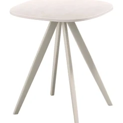 Bijzettafel Fitura Keramiek 40x40 cm vierkant wit