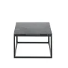 Bijzettafel Lineto (55 Cm) zwart keramiek