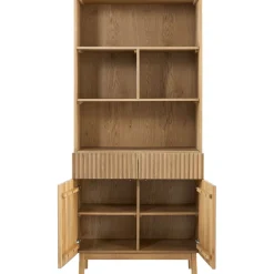 Boekenkast Arrosto Eikenhout 203x90x45 cm light roast