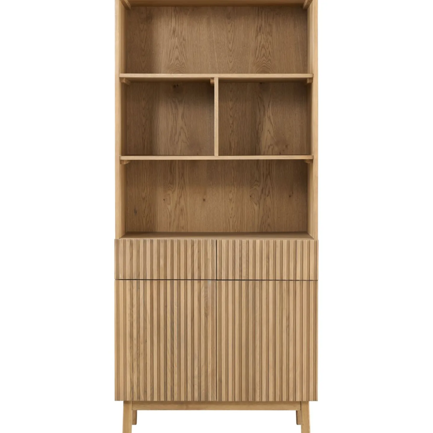 Boekenkast Arrosto Eikenhout 203x90x45 cm light roast