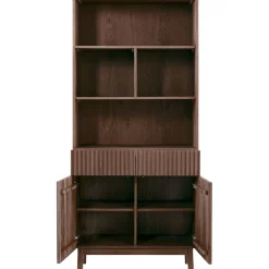 Boekenkast Arrosto Eikenhout 203x90x45 cm Dark Roast