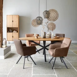 Boekenkast Aska (80 Cm) teak naturel brushed