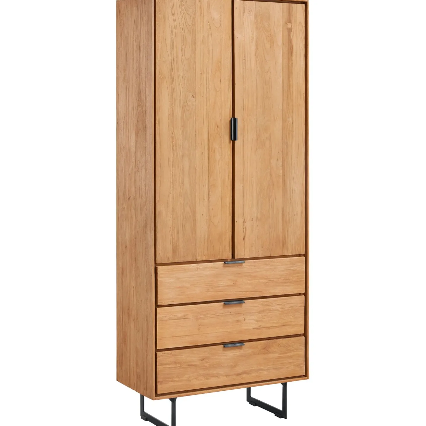 Boekenkast Aska (80 Cm) teak naturel brushed