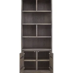 Boekenkast Lavio (86 cm) eiken grafiet