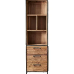 Boekenkast ROMARO (55 CM) teakhout mix rough