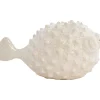 Decoratiebeeld Mannu Vis keramiek beige large