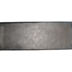 Decoratieschaal Trebbia 20x60 cm rechthoekig zwart