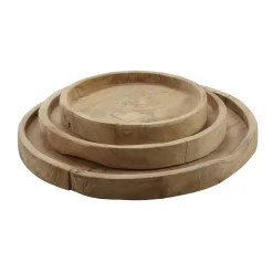 Dienblad Scaffale Rond 30 teak wortel