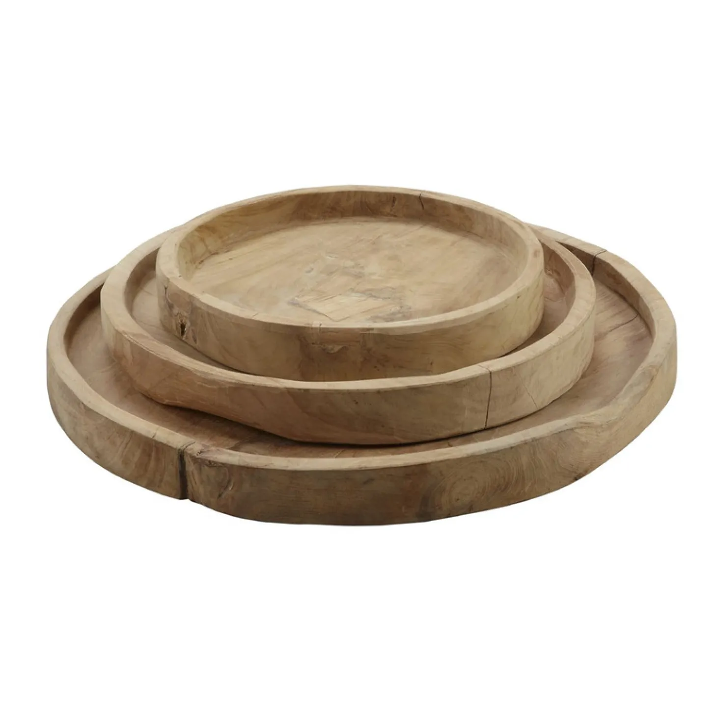 Dienblad Scaffale Rond 40 teak wortel