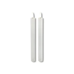 Dinerkaars Benevento LED large wit rond set van 2