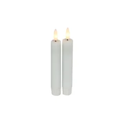Dinerkaars Benevento LED small wit rond set van 2