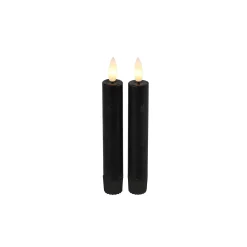 Dinerkaars Benevento LED small zwart rond set van 2