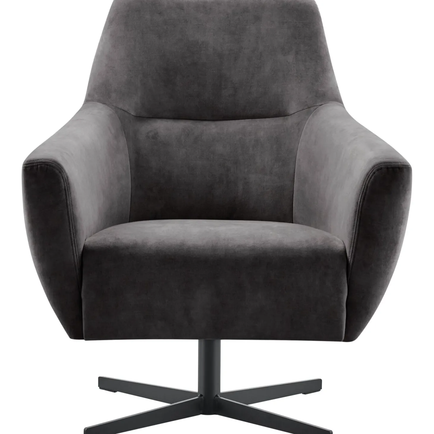 Draaifauteuil Gudo Velvet antraciet