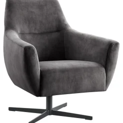 Draaifauteuil Gudo Velvet antraciet