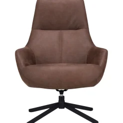 Draaifauteuil Vaneze Microleder bruin