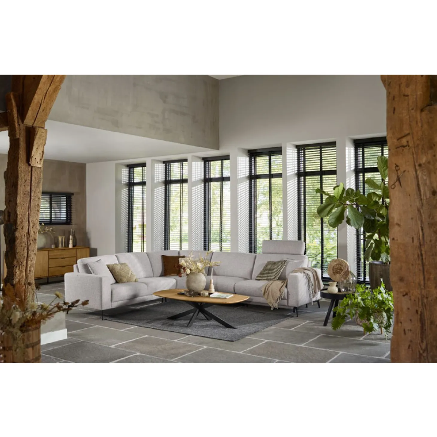 Dressoir Aska (195 Cm) teak naturel brushed