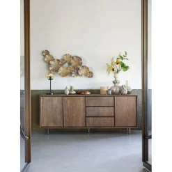 Dressoir Calvo 80x200x45 cm bruin