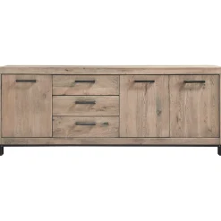 Dressoir HEVANO (207 cm) eikenhout moose