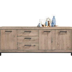Dressoir HEVANO (207 cm) eikenhout moose