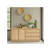 Dressoir Lavio (164 cm) eiken naturel grijs