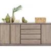 Dressoir Lavio (203 cm) eiken slate