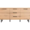 Dressoir Paranno 77x165x42 cm bruin