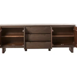 Dressoir Tondato Acaciahout 210x75x42 cm bruin