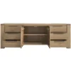 Dressoir Valvola (222 cm) acaciahout smoked brown
