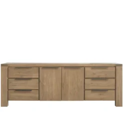 Dressoir Valvola (222 cm) acaciahout smoked brown