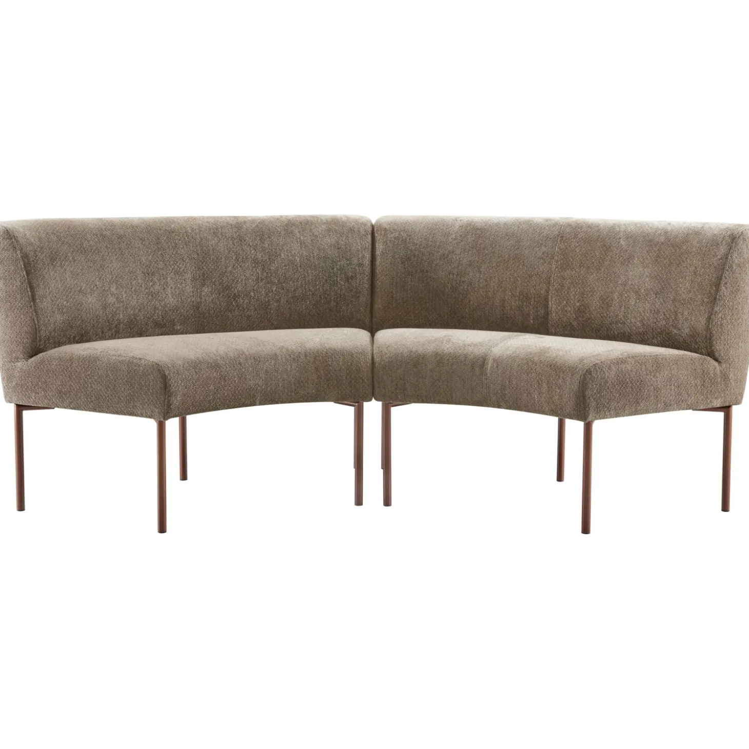 Eetkamerbank Cenare 230 cm taupe