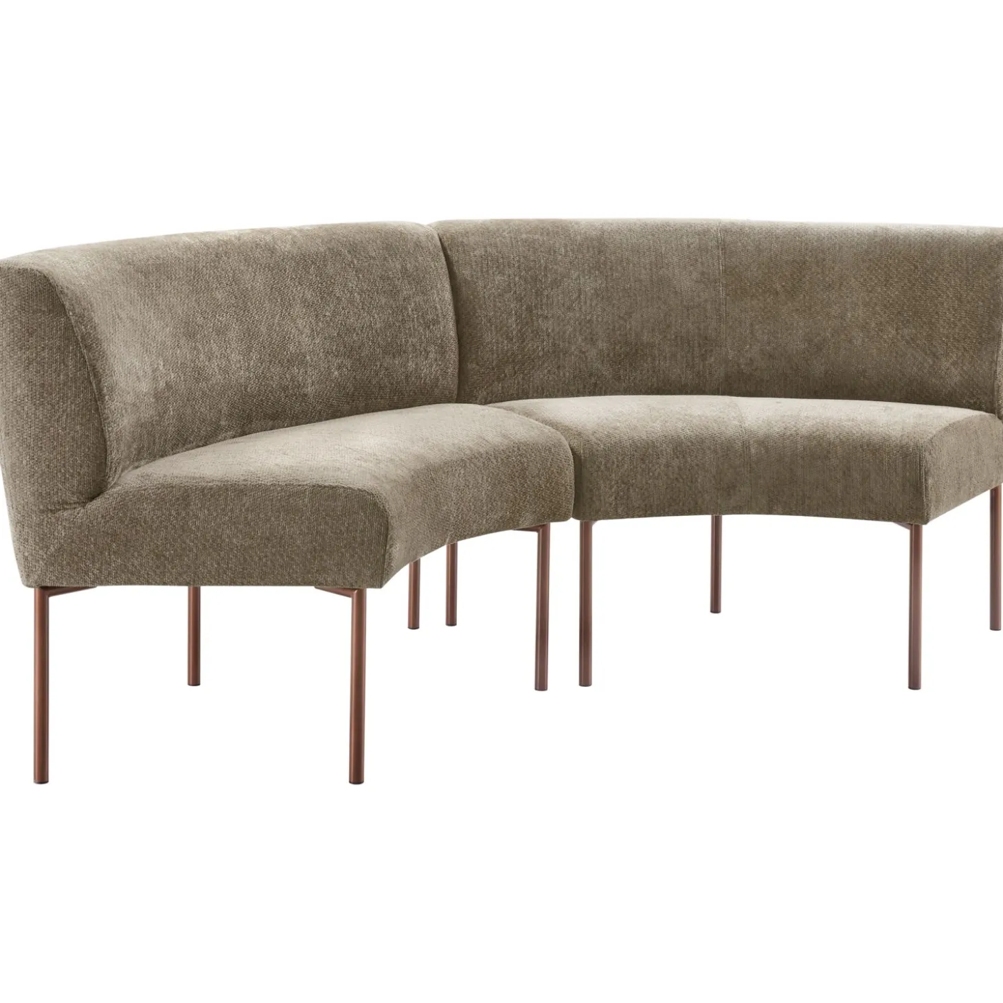 Eetkamerbank Cenare 230 cm taupe