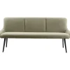 Eetkamerbank Ceno 190 cm combi stof groen
