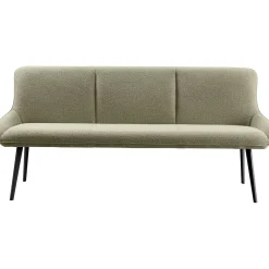 Eetkamerbank Ceno 190 cm combi stof groen