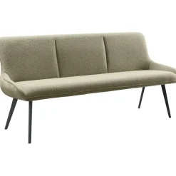 Eetkamerbank Ceno 190 cm combi stof groen