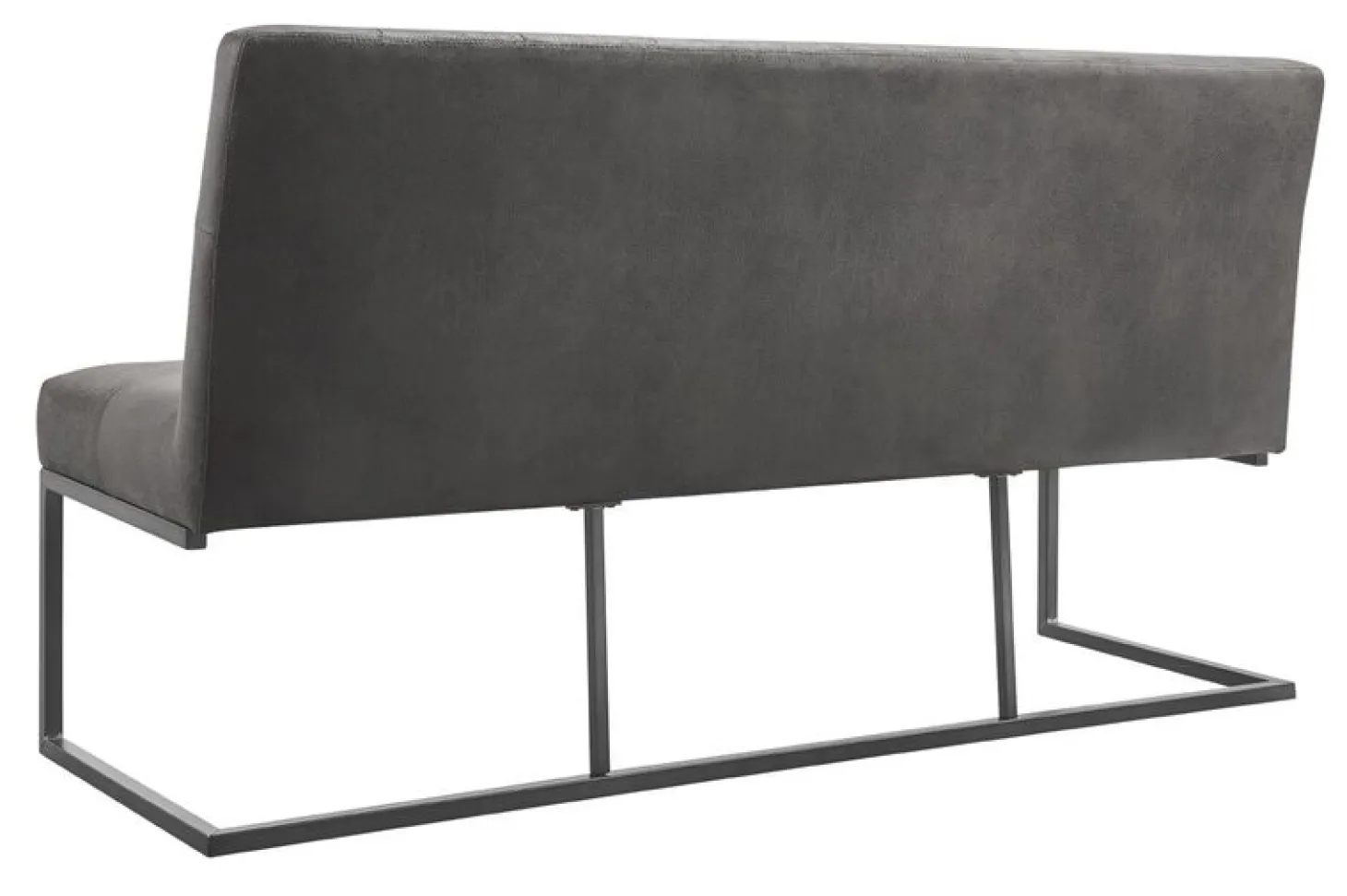 Eetkamerbank Oro 170 cm microleder donkergrijs