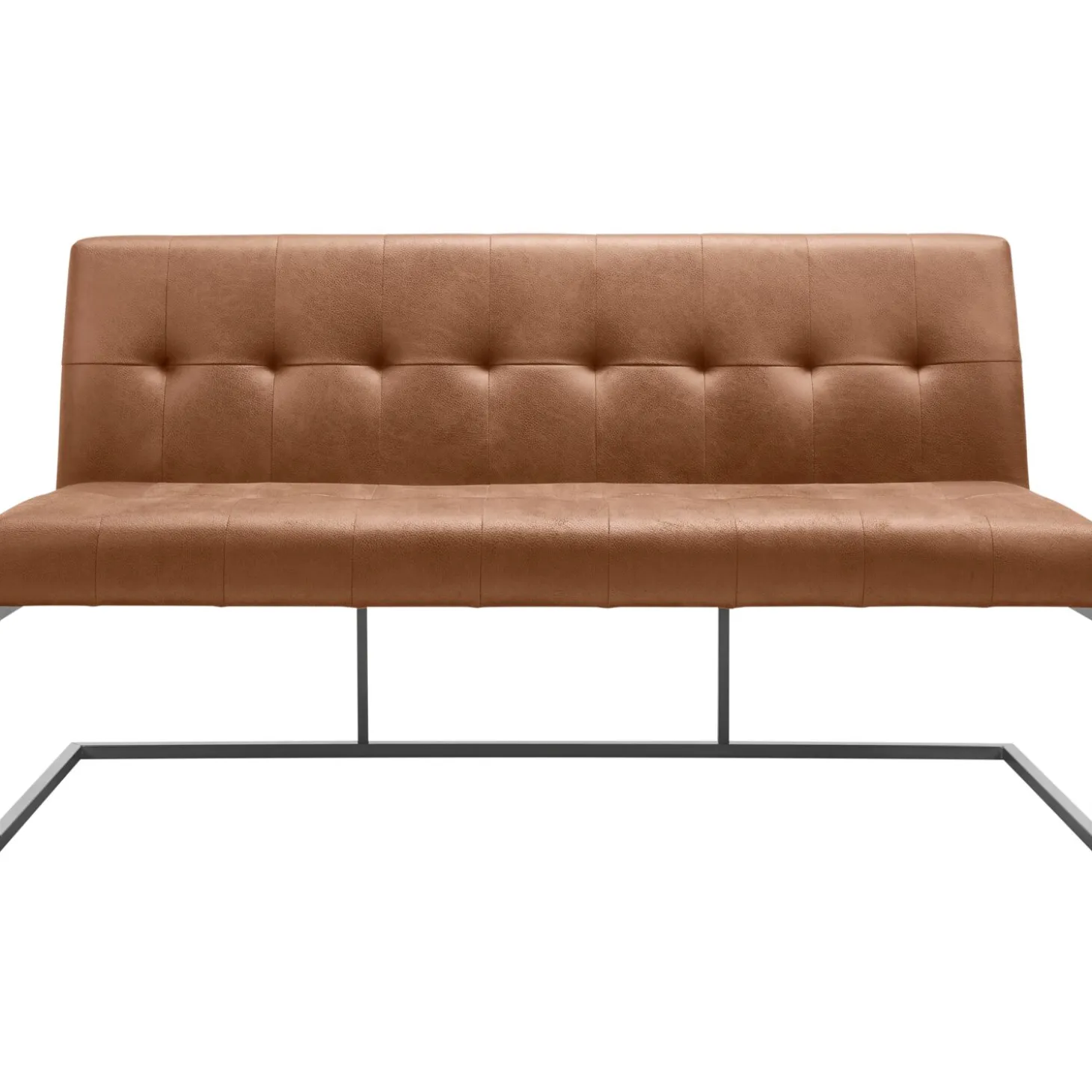 Eetkamerbank Oro 170 cm microleder bruin