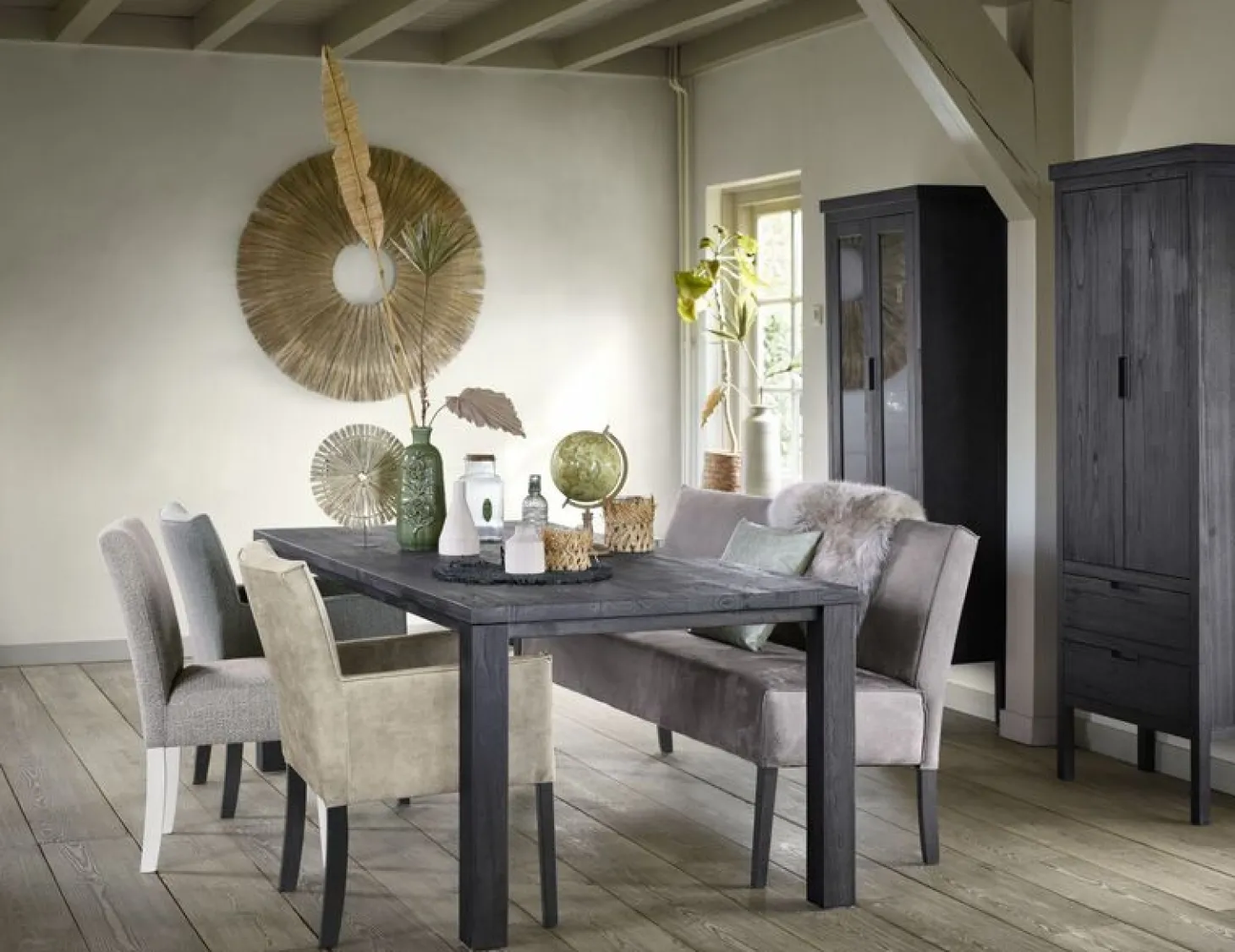 Eetkamerstoel Avanza Met armleuning beige