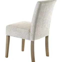 Eetkamerstoel Avanza Velvet ecru poot bruin