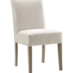 Eetkamerstoel Avanza Velvet ecru poot bruin