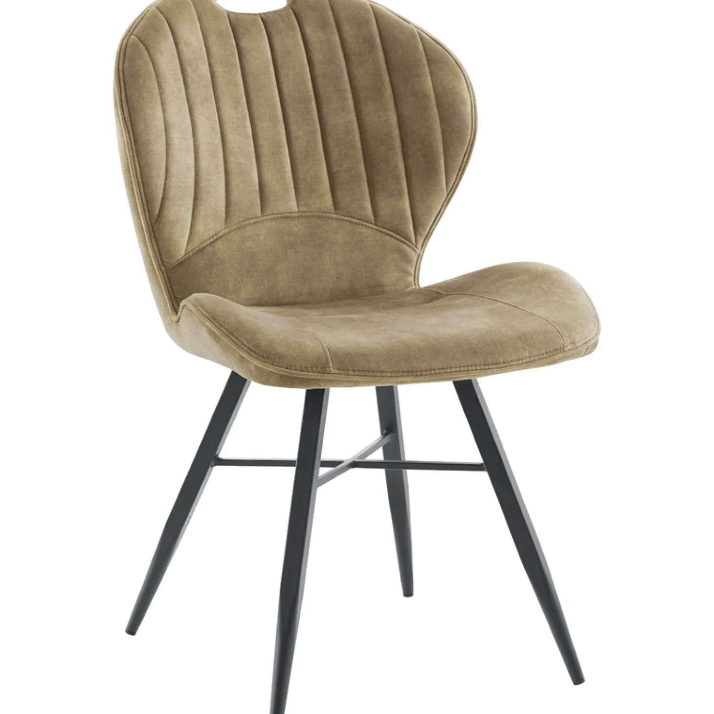 Eetkamerstoel Castione Velvet bruin
